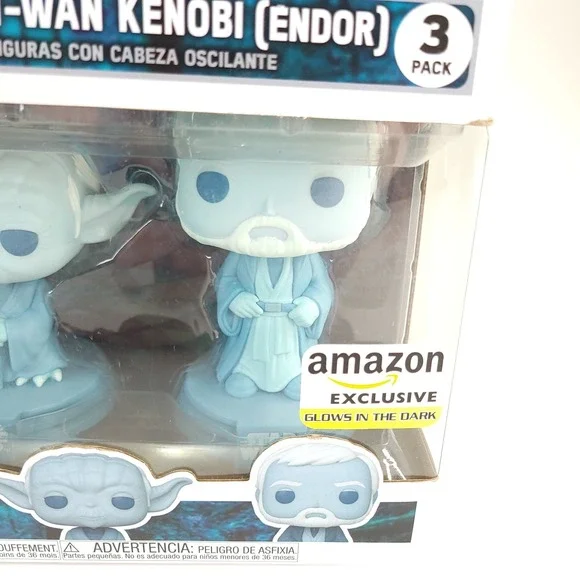 Funko Pop! Star Wars Force Ghost 3-Pack Anakin Yoda Obi-Wan - Picture 2 of 9